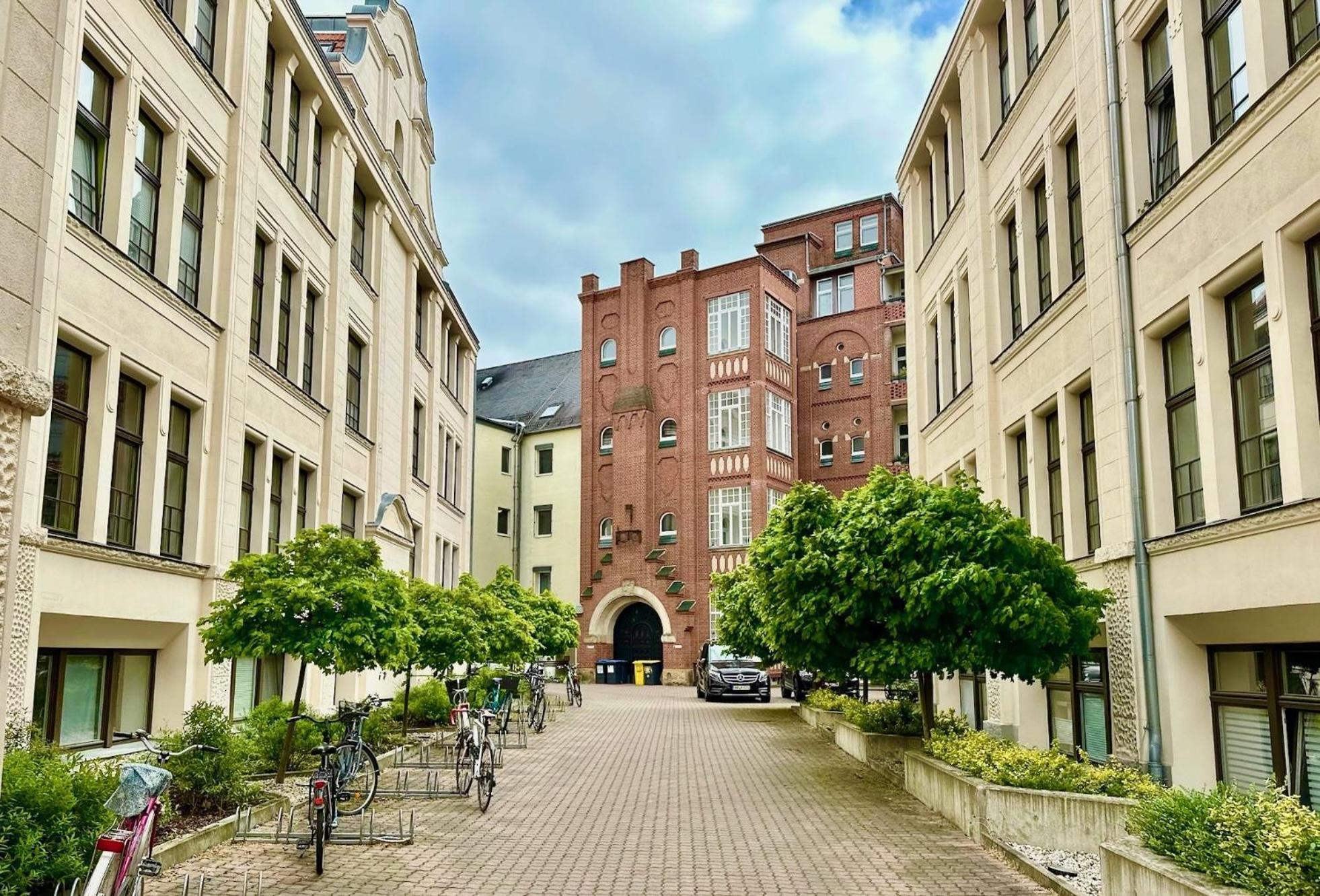 Meos 3 -Zentrum-Hofblick-Gym-Netflix Leipzig Eksteriør billede
